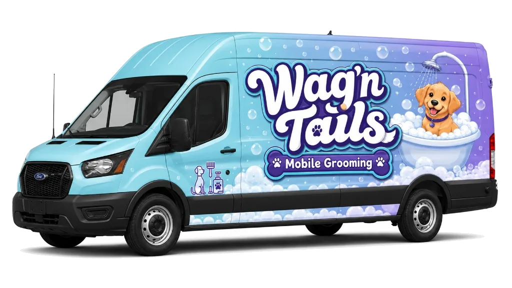 Illustrated Dyna Groom Transit van