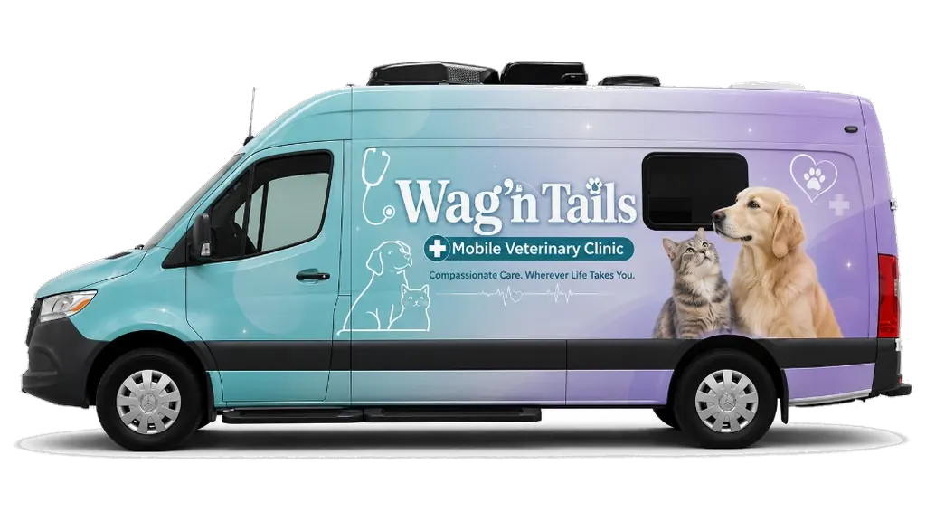 Illustrated Quantum Vet Sprinter clinic van