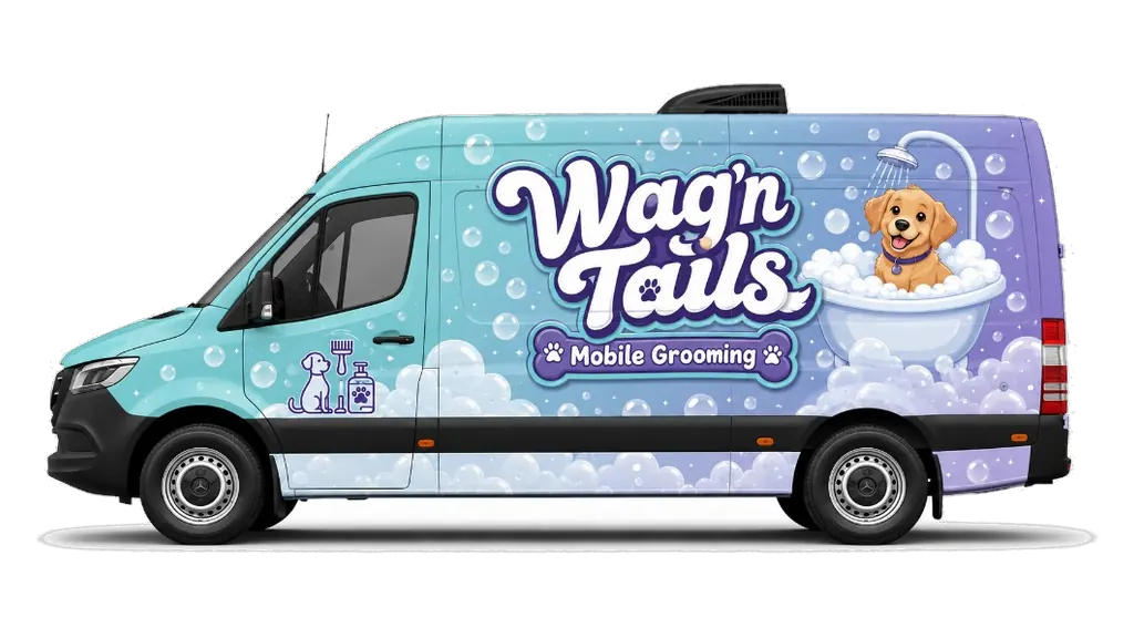Illustrated Quantum Groom Sprinter van