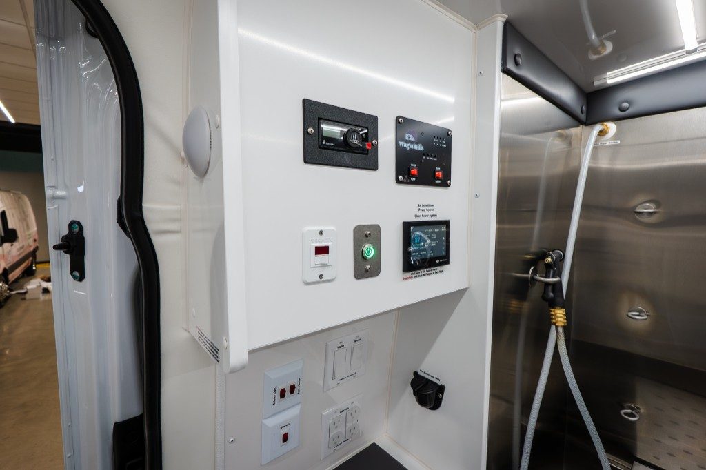 Salon systems control and monitoring panel