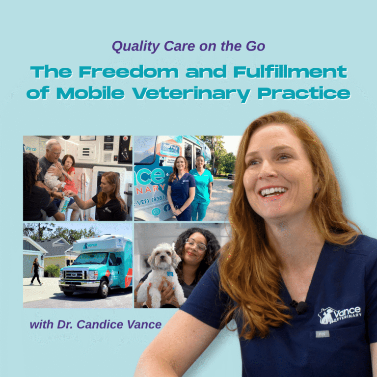 Dr. Candice Vance with her Wag'n Tails mobile veterinary clinic