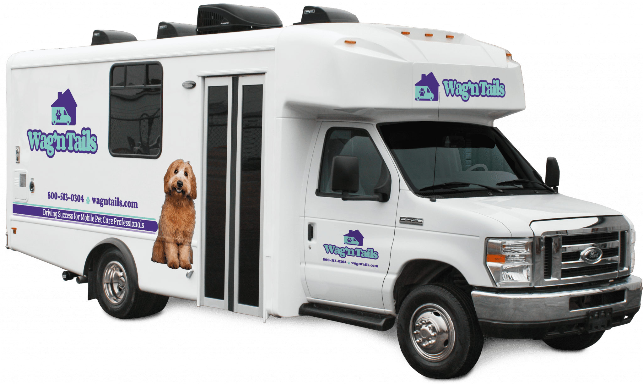 Pet Stylist Elite Mobile Pet Grooming Bus Wag'n Tails